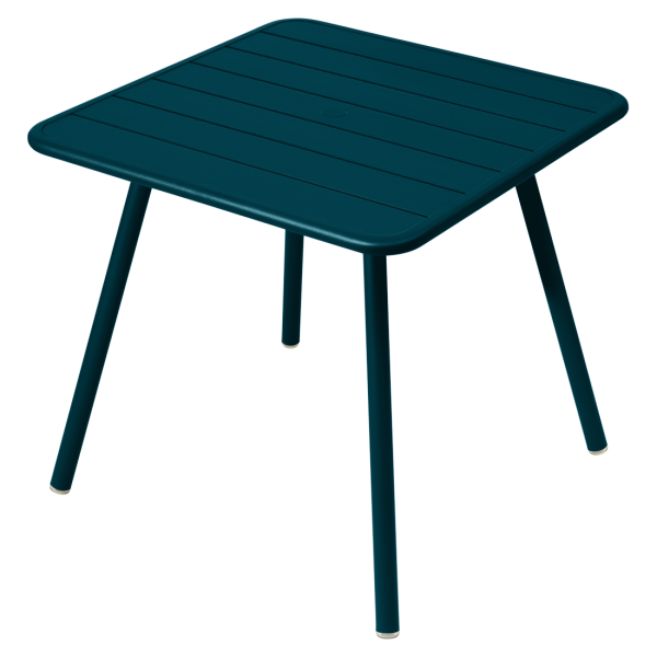 luxembourg vierkante tafel 80cm met vier poten Acapulco Blue-0